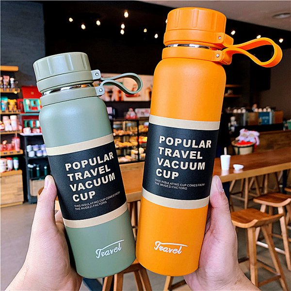 1500ML Large Capacity Thermos Water Bottle For Tea Portable Thermal Mug Stainless Steel Cup Sport Cycling Vacuum Flask Insulated